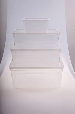 Κουτί αποθήκευσης με διάφανο καπάκι 41x34x17 εκ.