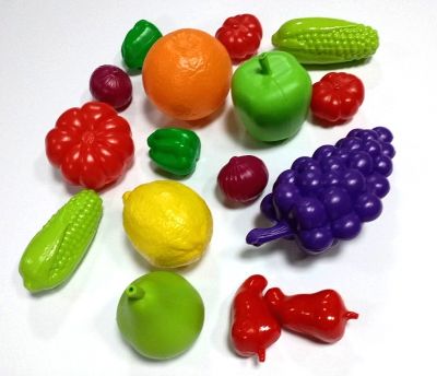 Φρούτα και λαχανικά πλαστικά 16τεμ